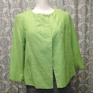 Kim Rogers green jacket